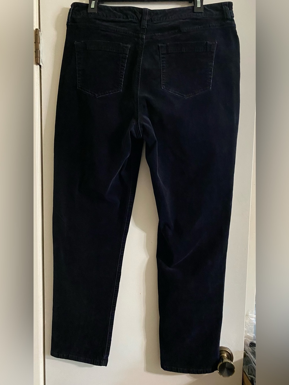 Croft & Barrow Navy Stretch Corduroy Pants - Picture 4 of 10